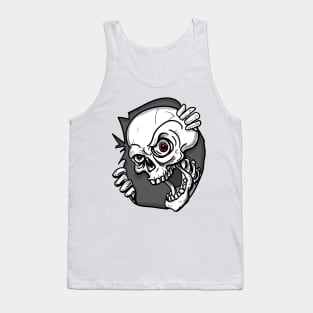 Skateboard Skull Graphic Tank Top